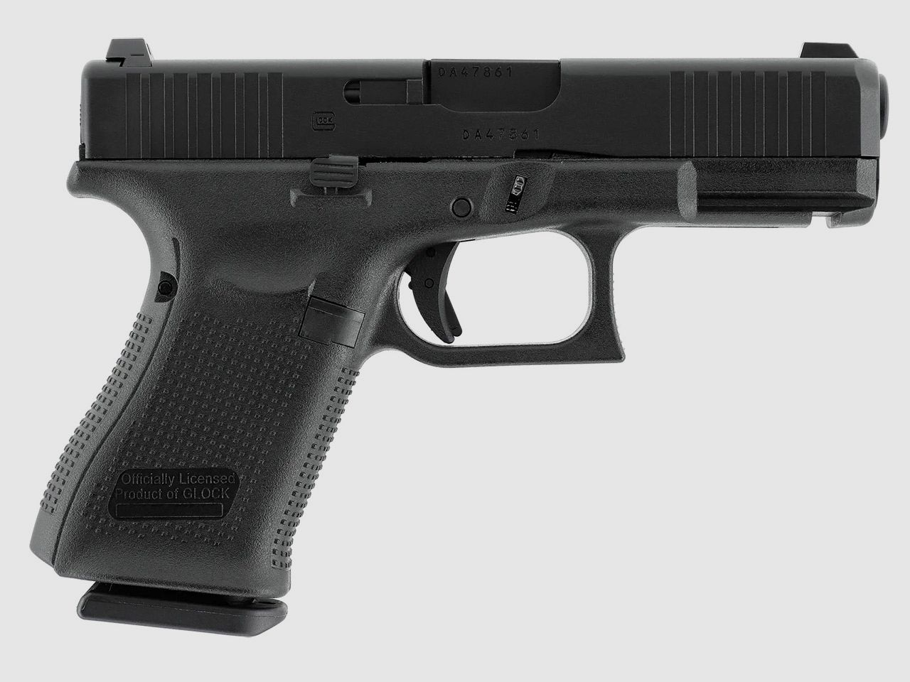 Gas Softair Pistole Glock 19 Gen5 Blow Back Metallschlitten Kaliber 6 mm BB (P18)