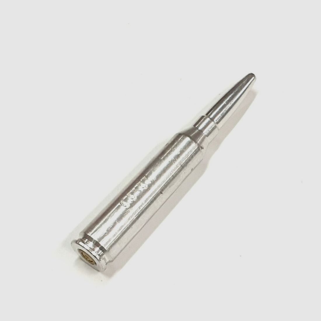 6.5x57 blank cartridge 3 pieces, chrome
