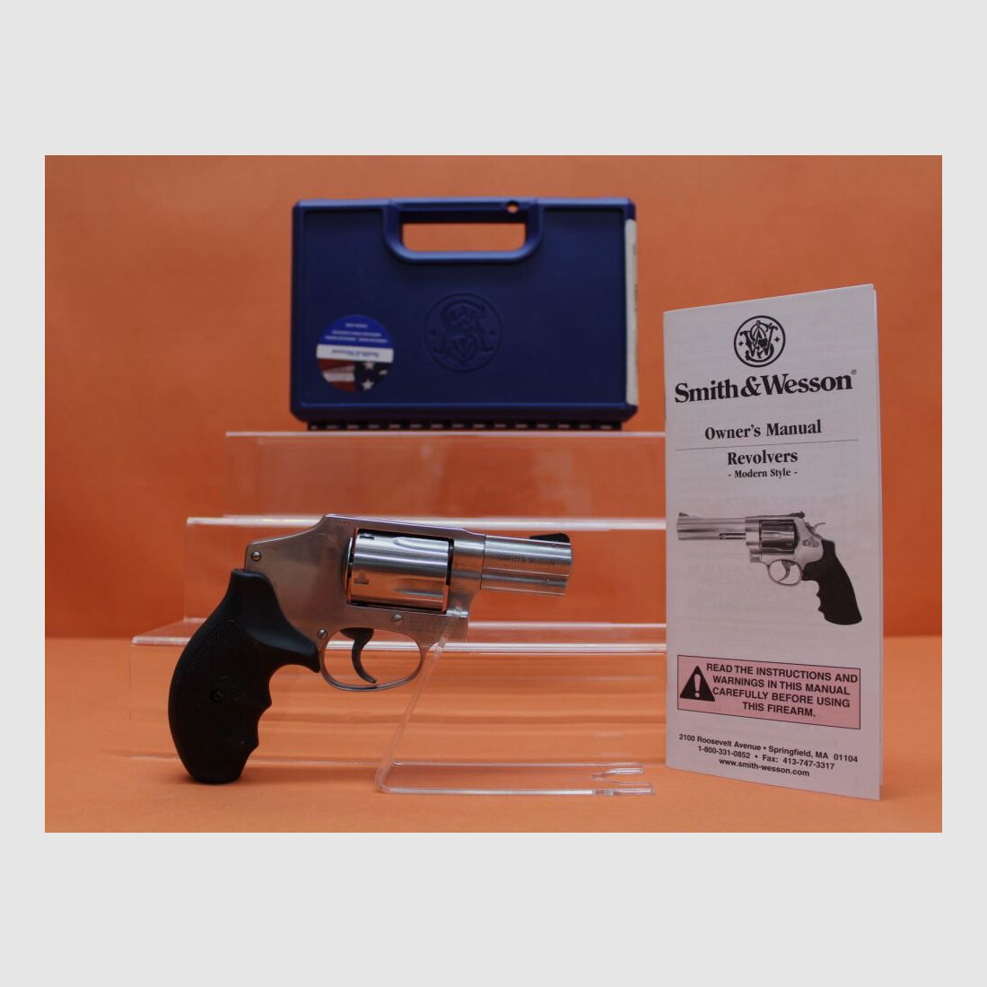 Smith & Wesson Revolver .357Magnum Smith&Wesson/ S&W 640-3 Stainless, 2 1/8" Lauf mit Rampenkorn/ Gummigriff/ DAO