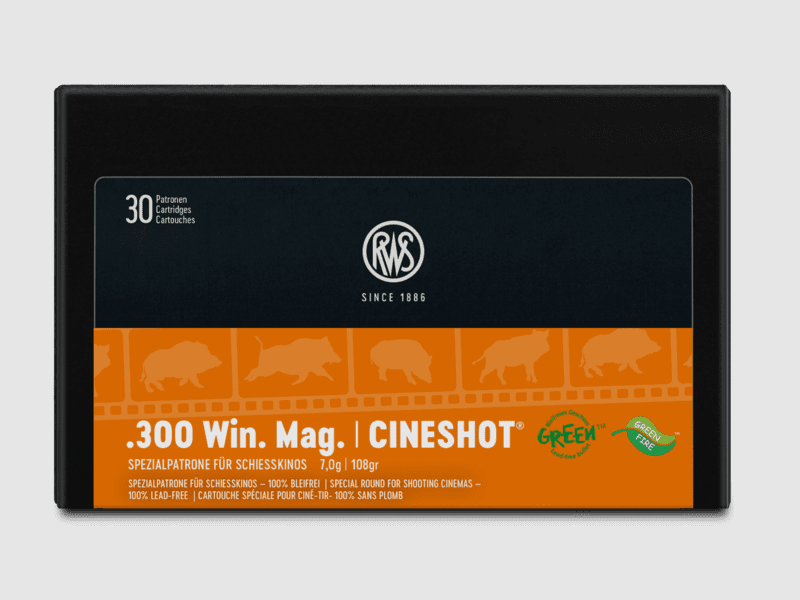 RWS Cineshot Green Bleifrei Kal. .300 Win. Mag. 108 gr. 30 Stk.