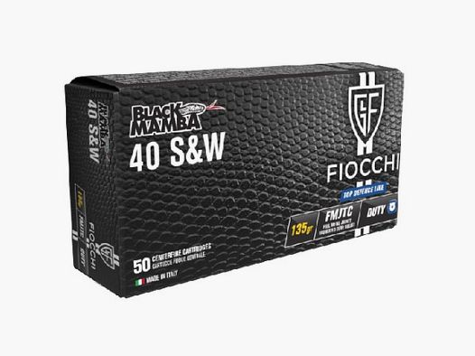 CARTUCCE FIOCCHI 40S&W BM FMJTC 135GR CONF 50PZ