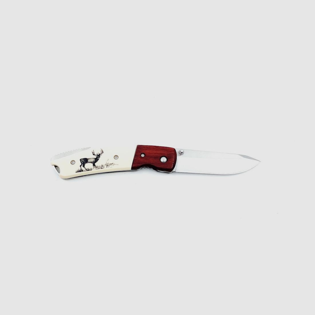 Joker Einhandmesser Hirsch-Motiv, Bild 2 von 3