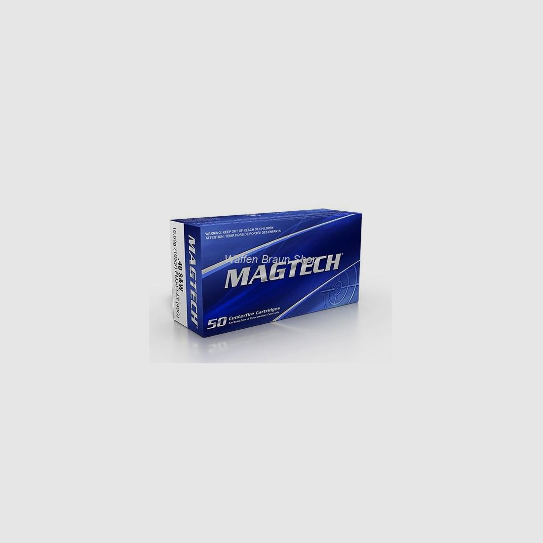 Magtech 40S&W FMJ-FL 165GR A50 #40G