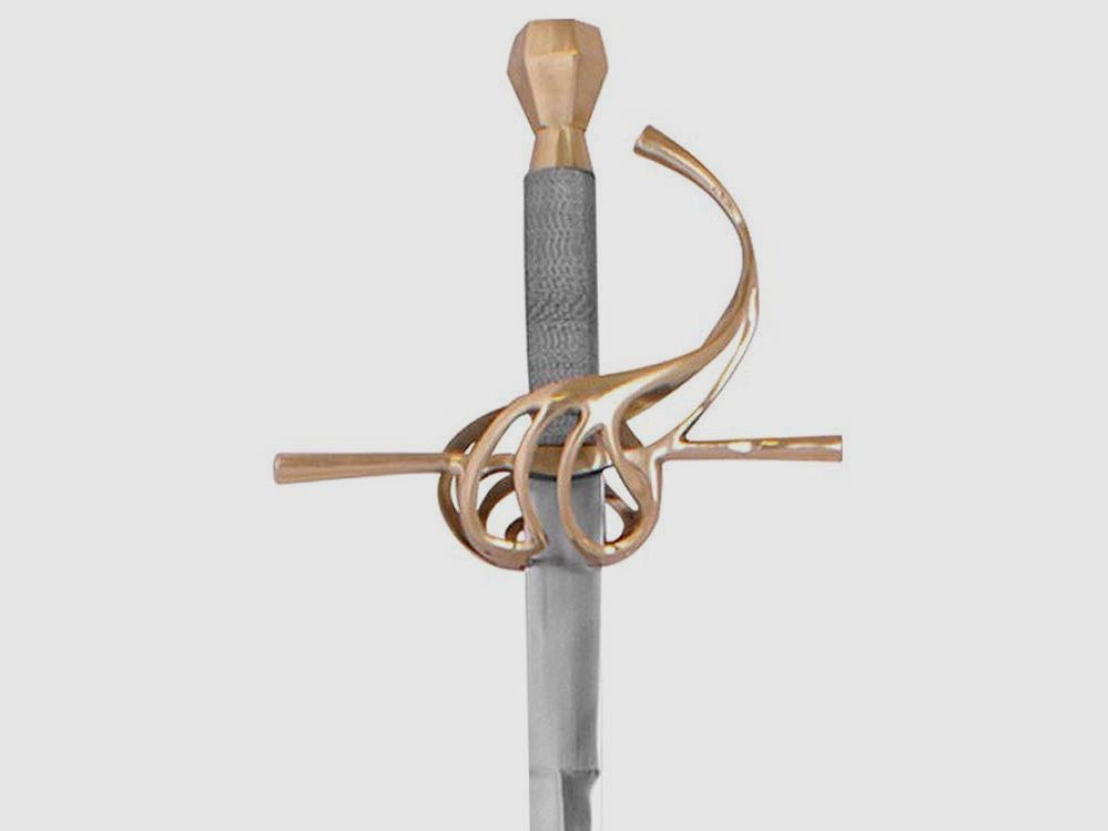 Rapier 17. Jahrhundert mit Griffpartie aus Messing