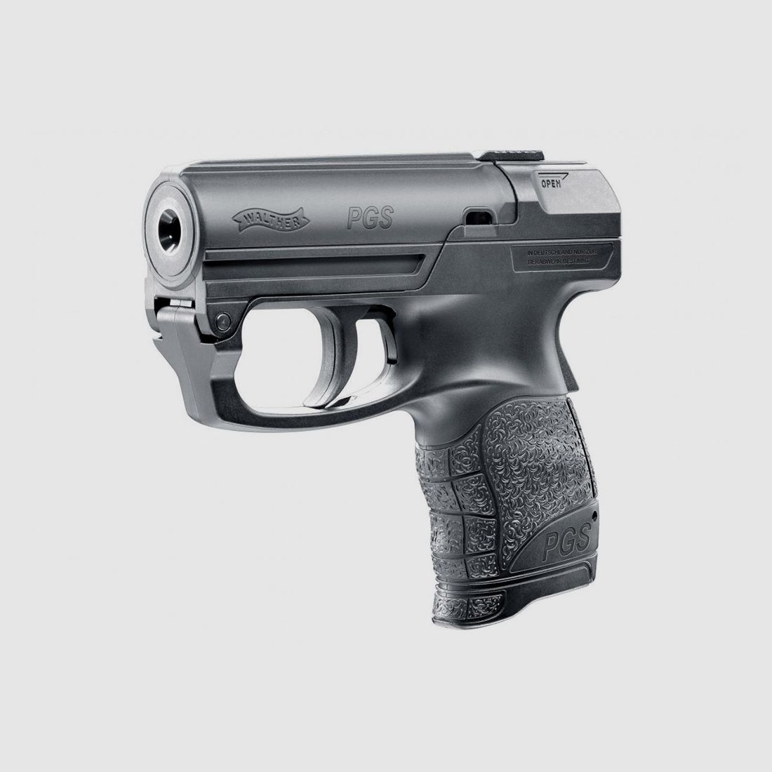 Pfefferspraypistole Walther P2P PGS Personal Guard System schwarz inklusive Pfefferspraykartusche (P18)