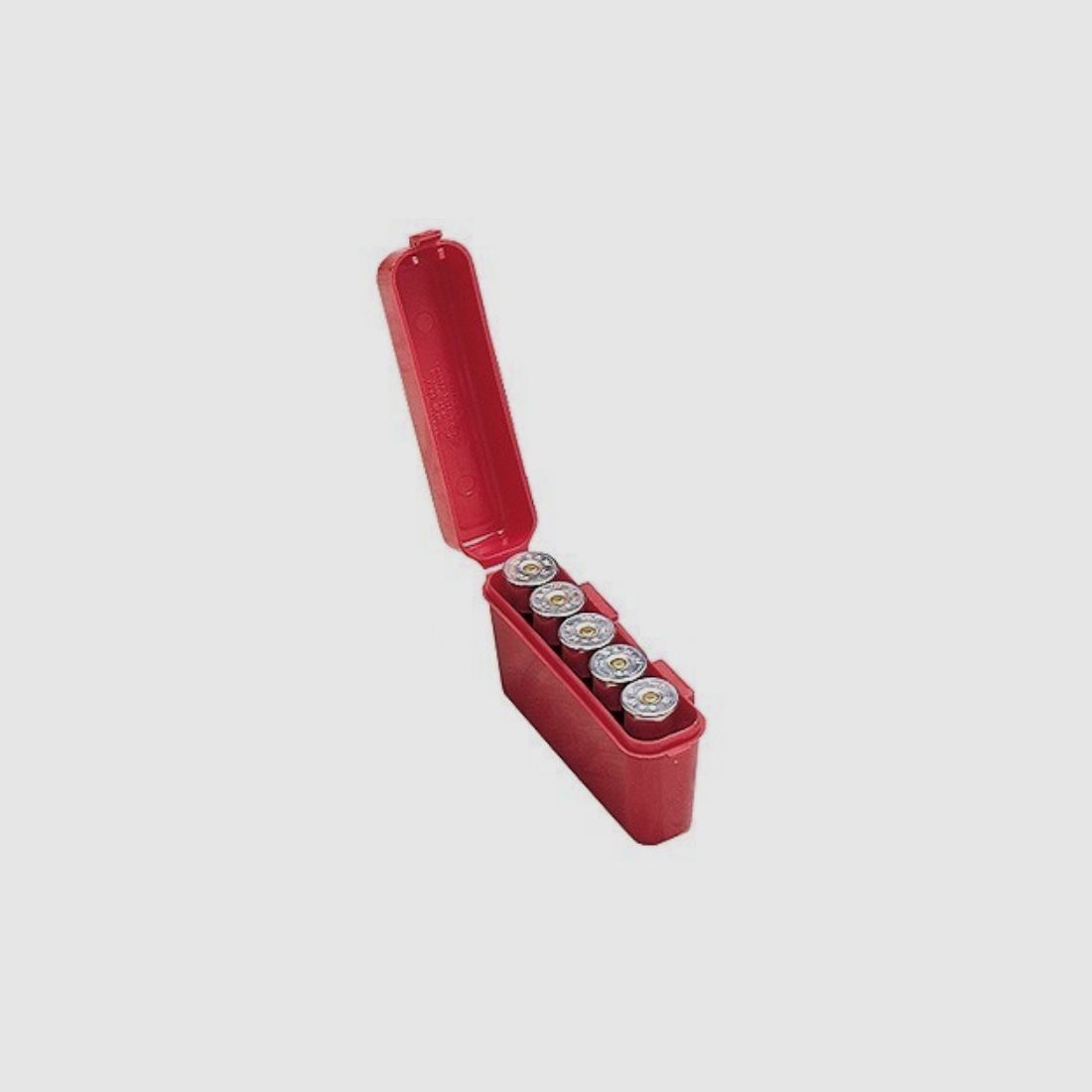 MTM Schrotpatronenbox S-5-30 rot mit Klappdeckel für 5 Schrotpatronen .12