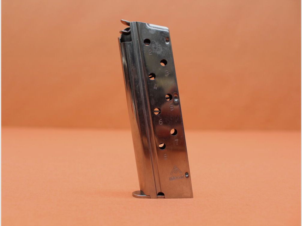 MEC-GAR Colt 1911: MEC-GAR magazine 8-round nickel-plated .40S&W