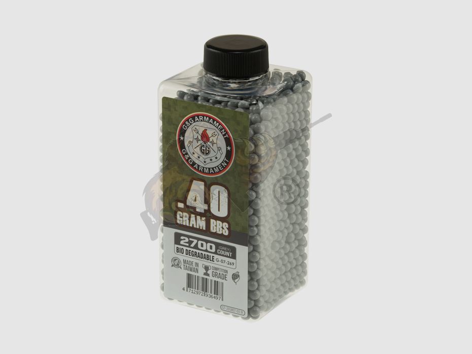 G&G Bio Precision Airsoft 0.40g (2.700 Stück) diameter 5,95mm - Grau