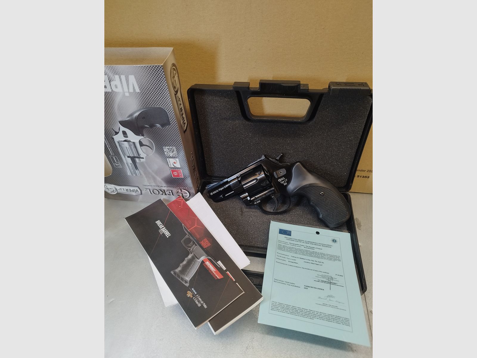 Ekol Viper 2,5" rewolwer gazowy 22 długi huk & 6mm Flobert !!Nowy towar!!