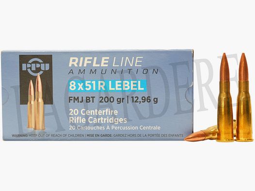 PRVI PARTIZAN A-417 FMJBT 200G (cartuccia con proiettile)