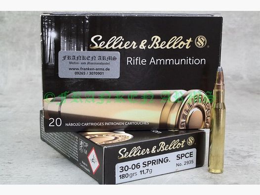 Sellier&Bellot .30-06 Spr. SPCE 180gr. 11,7g 20 Stück Staffelpreis