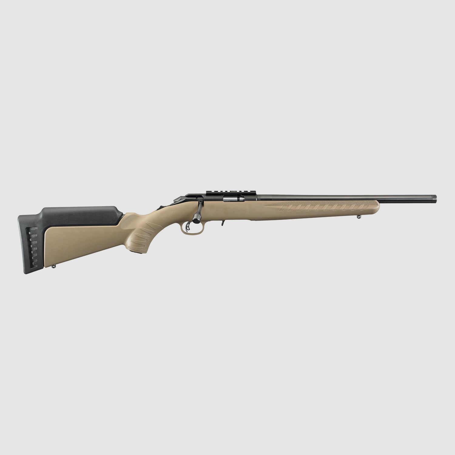 RUGER AMERICAN® RIMFIRE .22 LR 16"/41CM FLAT DARK EARTH 1/2"-28