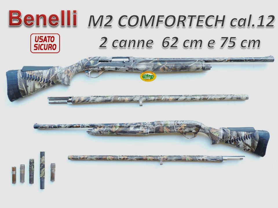 BENELLI M2 Comfortech Kal.12 mit 2 Läufen 75 und 62 cm - gebraucht R.17023