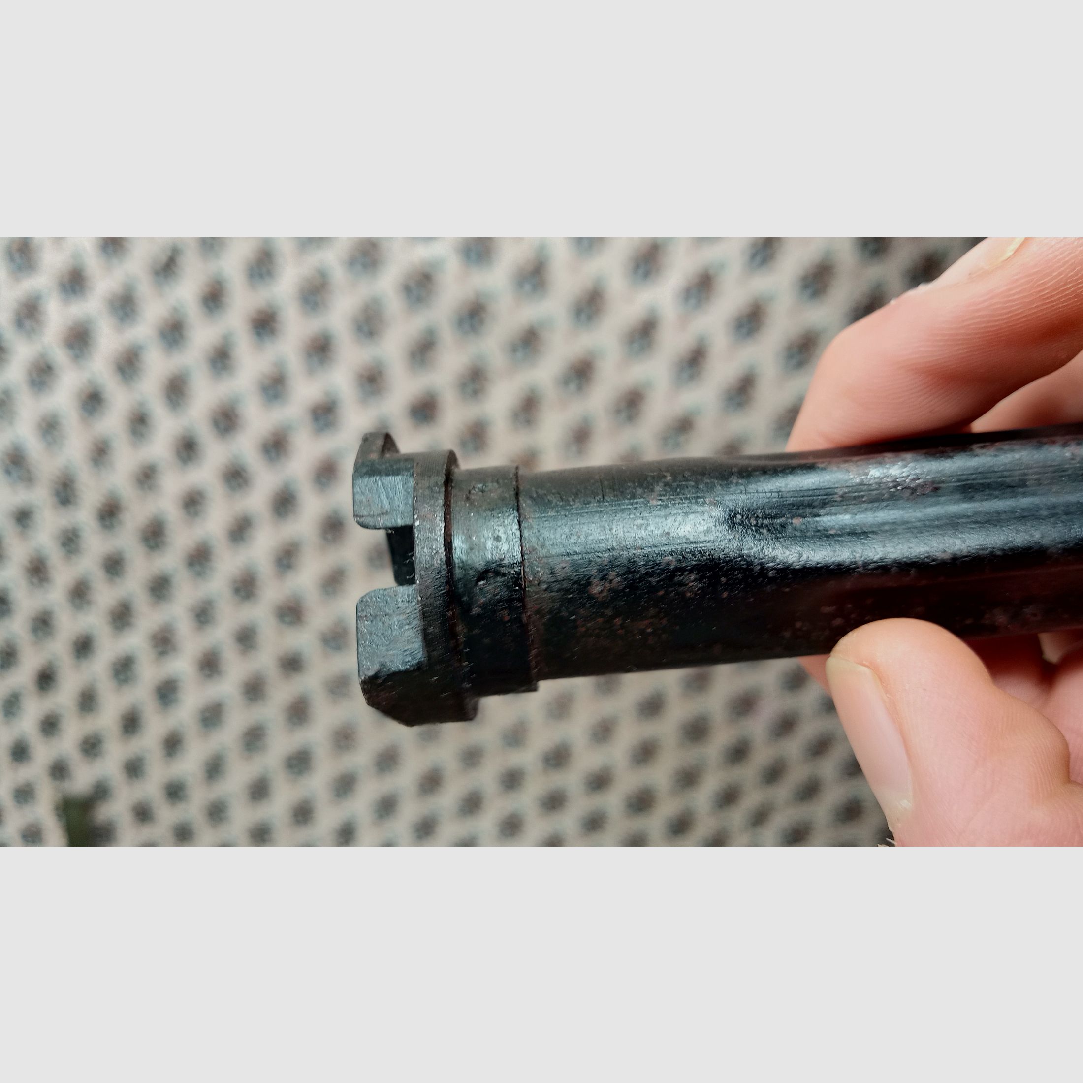Spätes ungarisches AMD-65 Gasrohr von FEG phosphatiert und schwarz lackiert / unbenutzt aber rostig // AK / AKM