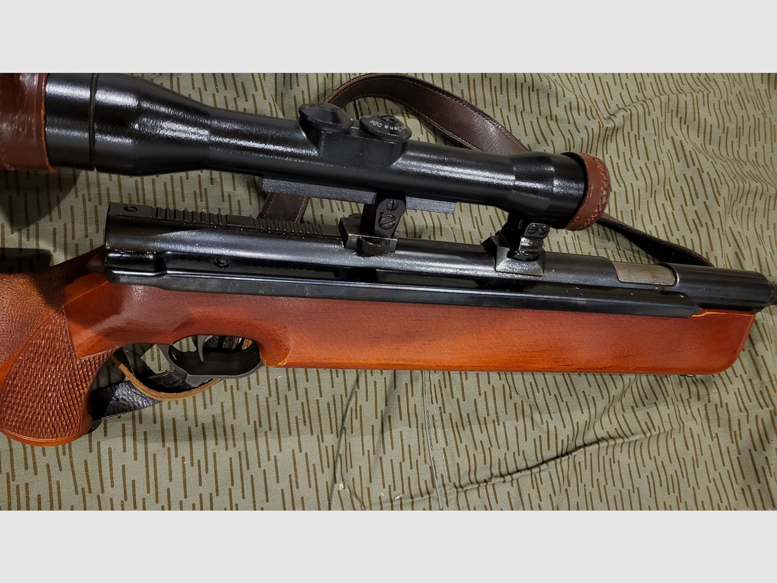 Luftgewehr Haenel 312.1 mit Ziel IV Fernglas und Suhler Einhakmontage 