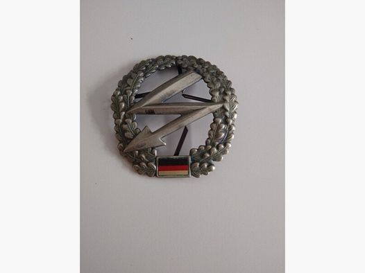 Bundeswehr Barettabzeichen Fernmeldetruppe Metall Militaria