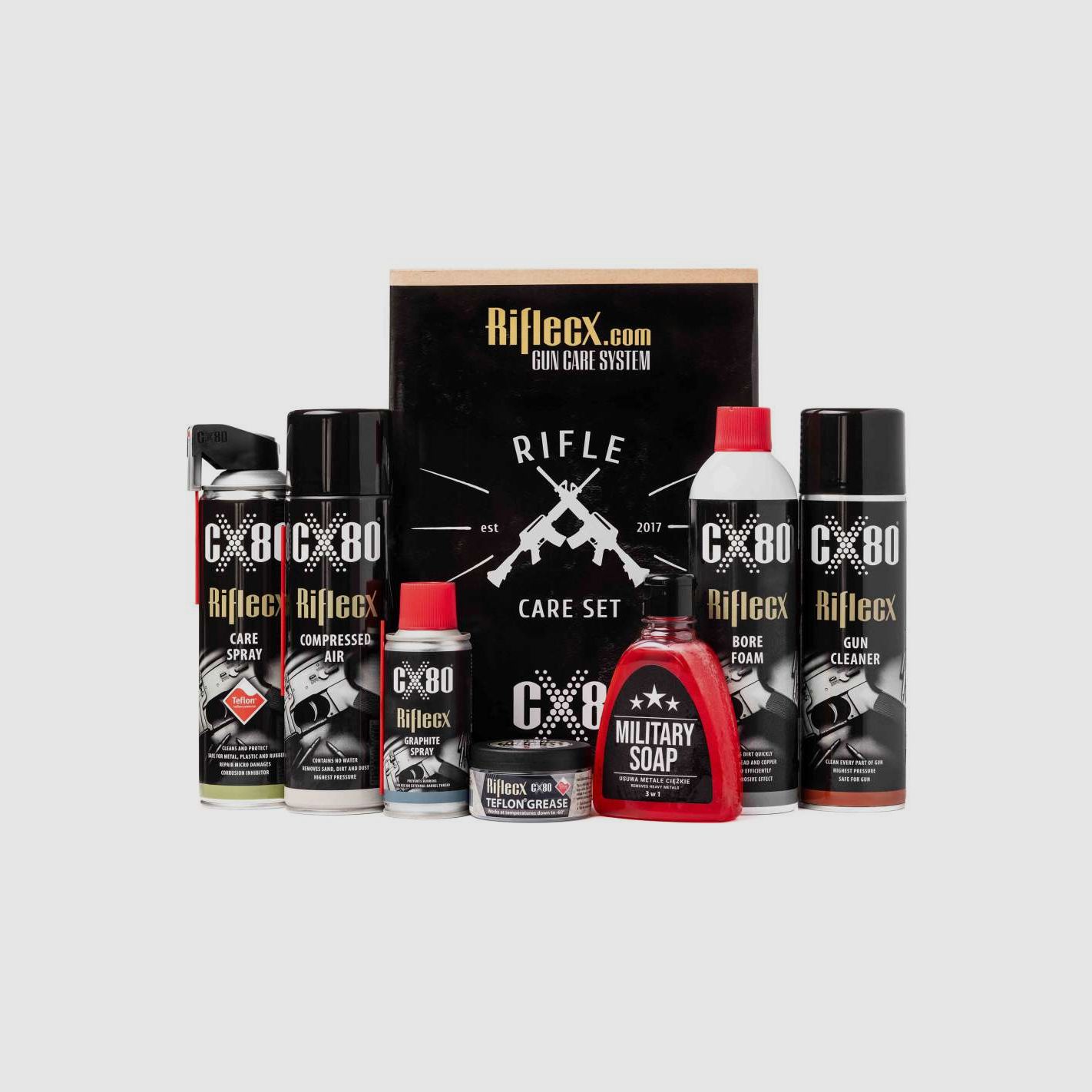 Riflecx CX80 Kit Gewehrpflege Set