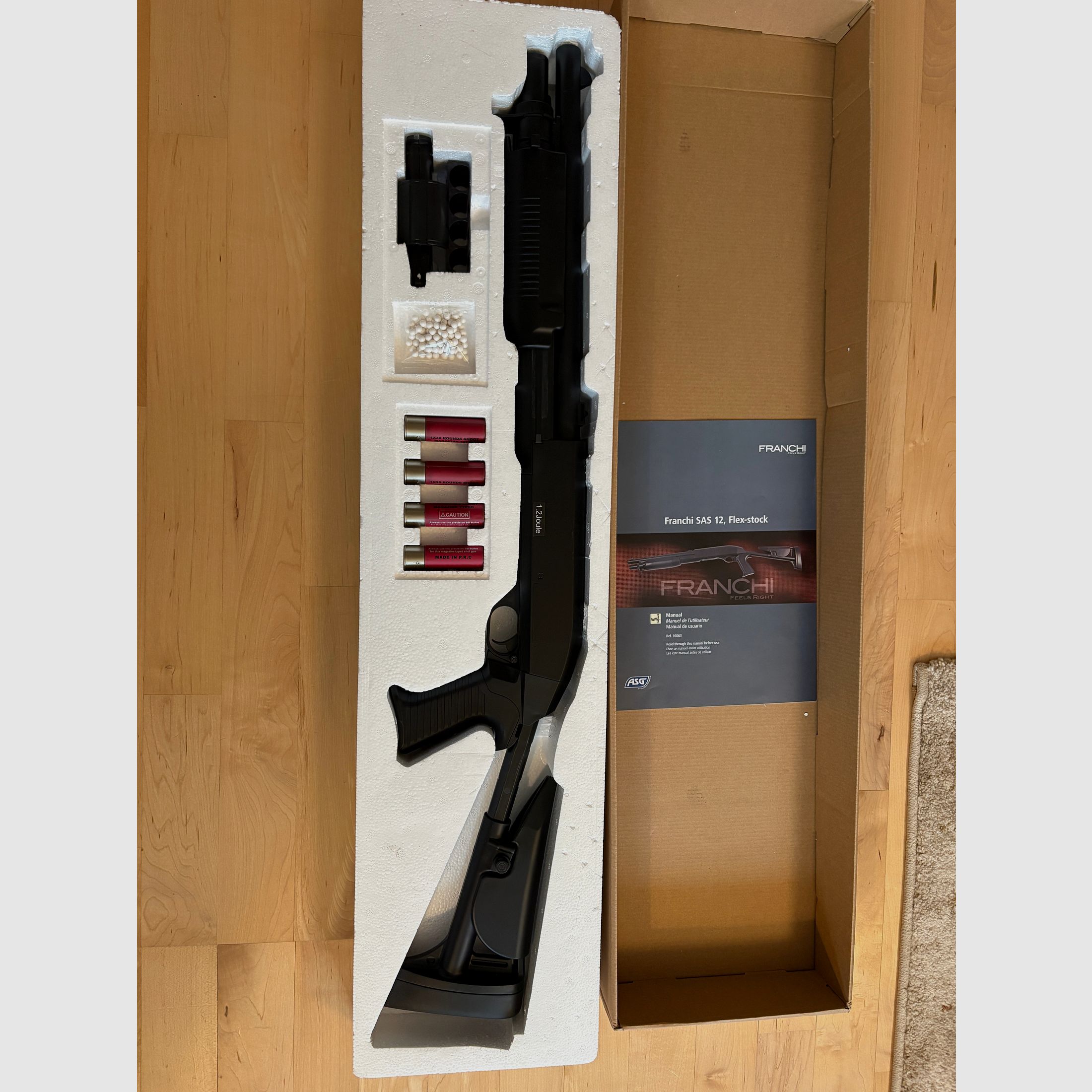 Softair Franchi SAS 12 Flex Stock, Kal. 6mm BB