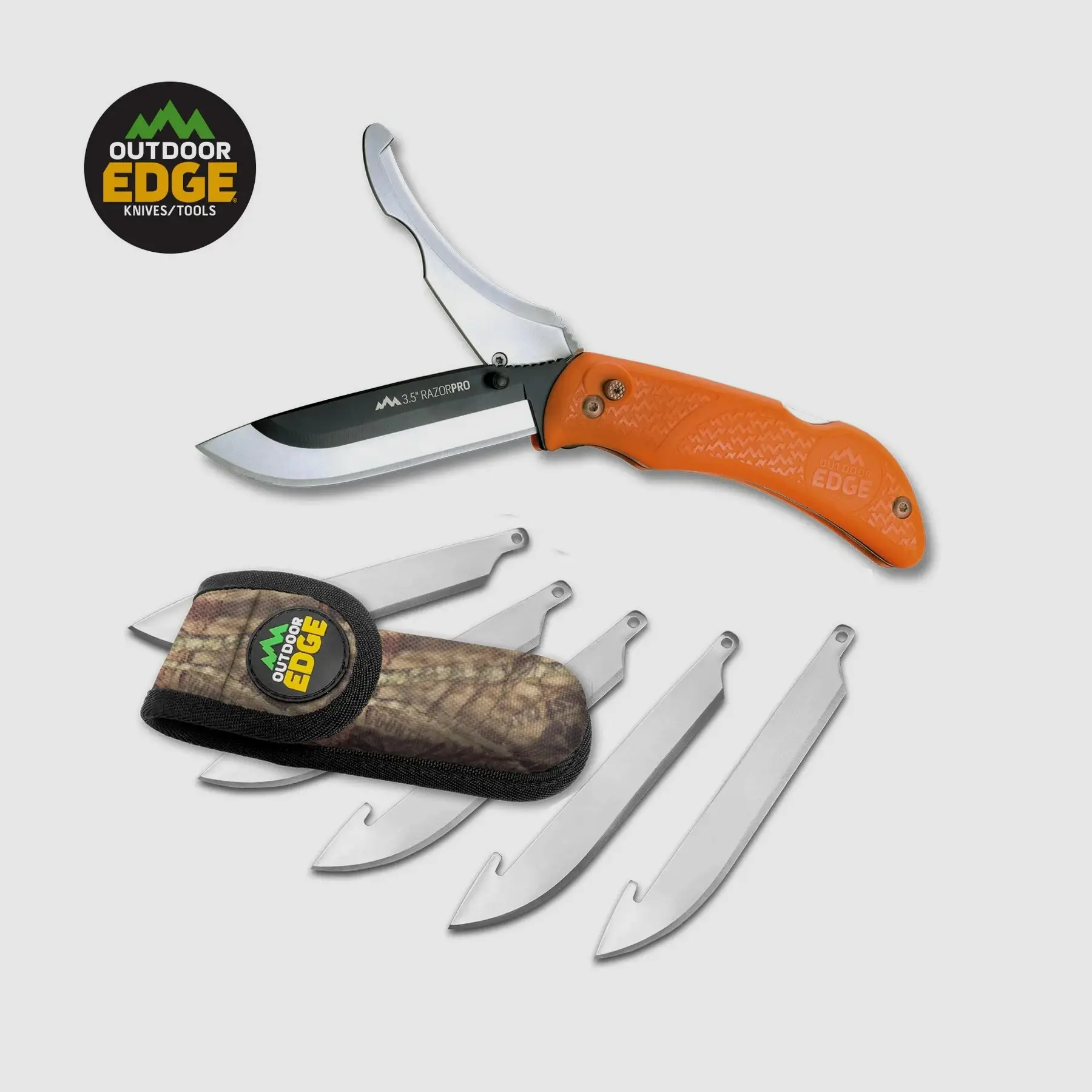 Outdoor Edge Razor Pro Coltello a Lama Sostituibile con Lama da Eviscerazione