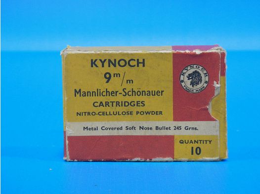 MUNITIONS KYNOCH CAL.9MM Mannlicher–Schönauer
