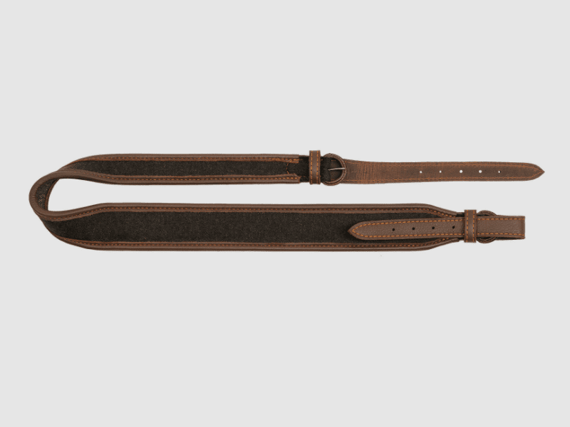 AKAH rifle sling elk leather & loden with cork underlay