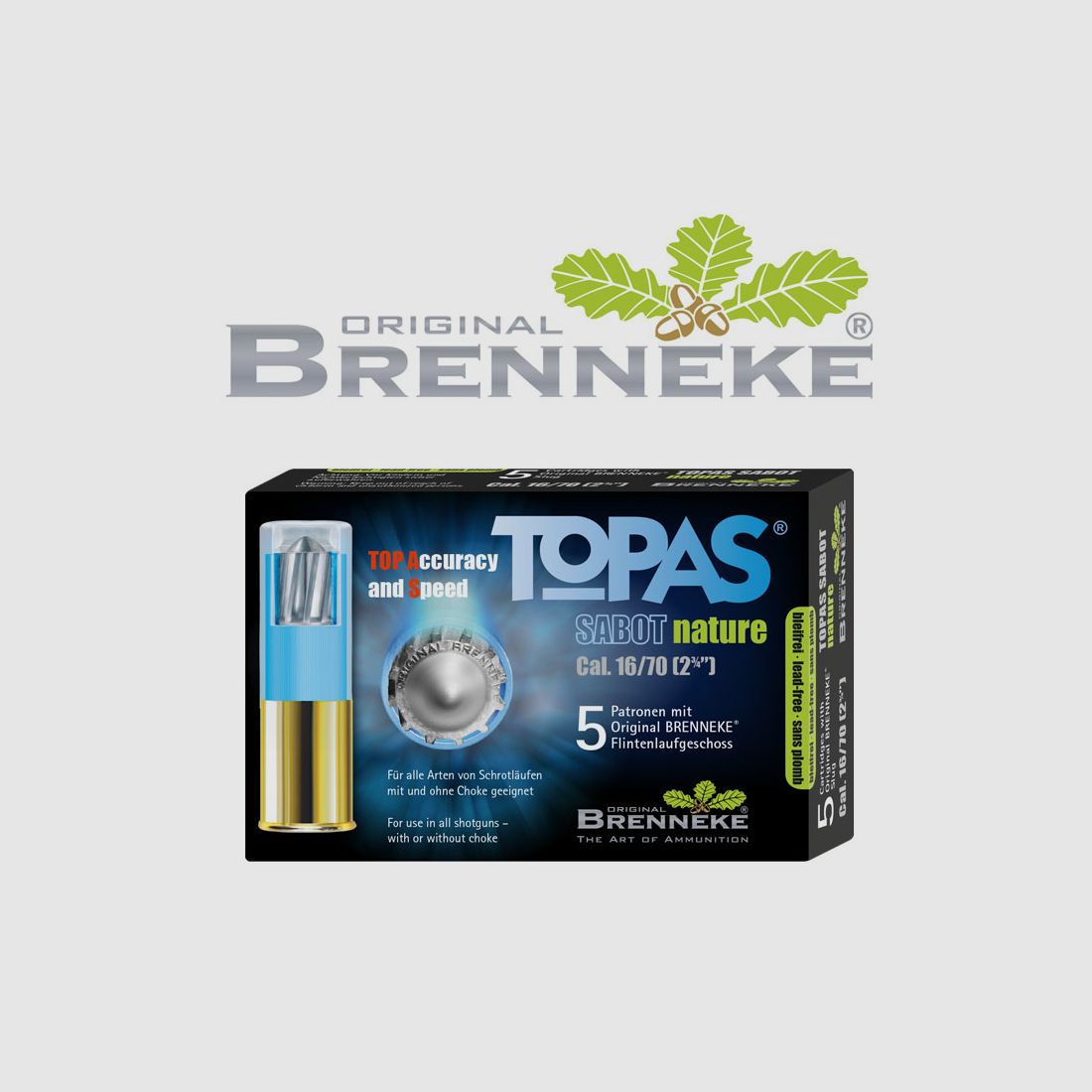 Brenneke TOPAS® Sabot nature .16/70 17g 5 nabojów
