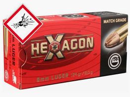 Geco Hexagon Naboj do pistoletu 9mm 124grs
