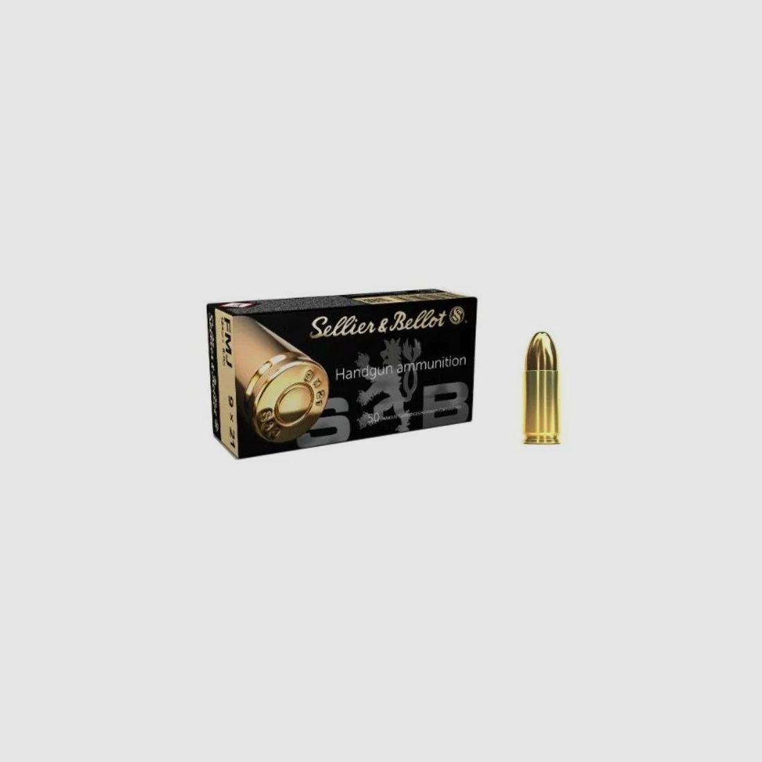 S&B CARICHE 9 X 21 FMJ 124 GR QT 50