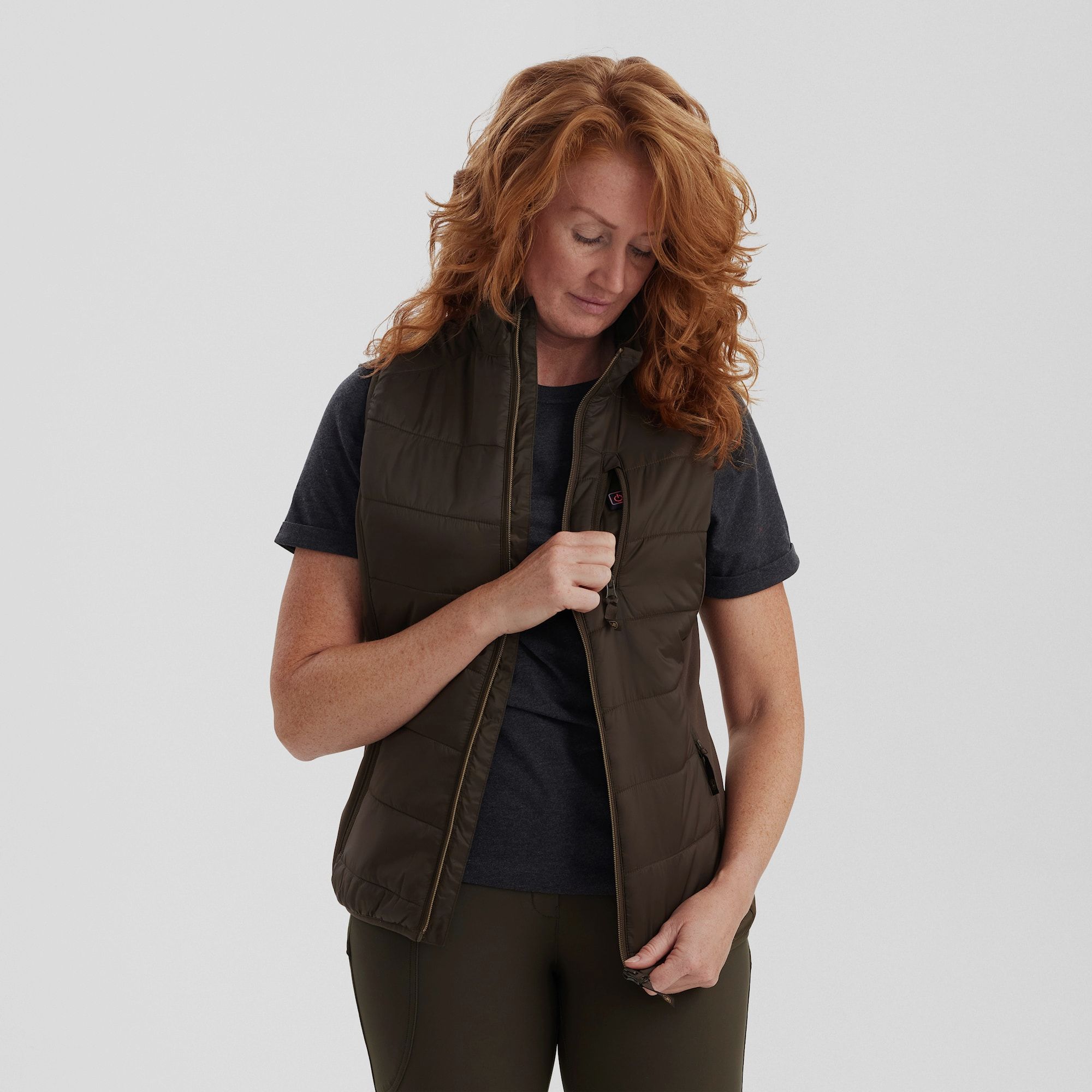 Deerhunter Lady Heat Padded Waistcoat Wood 40
