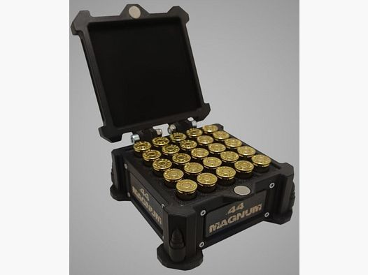 3D-Printed Precision Ammo Box, Cartridge Box, AmmoBox .44 Magnum V2