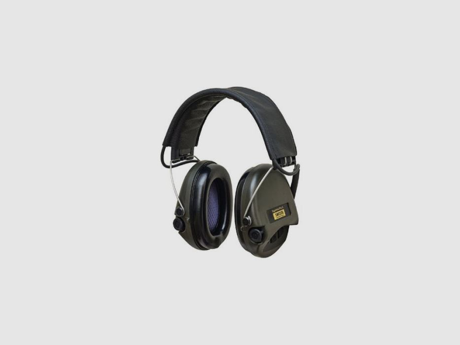Sordin Pro-X protection auditive, cuir, vert, image 1 sur 2