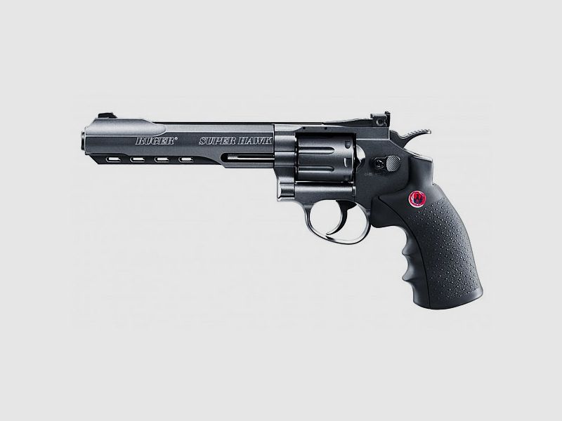 Ruger Super Hawk Softair Revolver schwarz LauflĂ¤nge 6 Zoll cal. 6 mm BB (P18)
