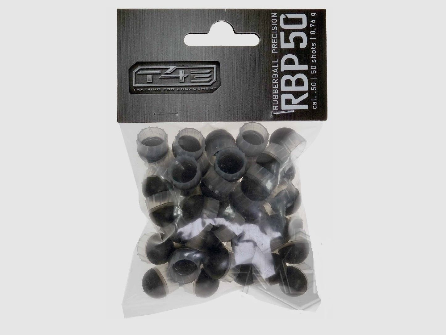PALLINI IN GOMMA UMAREX Rubber T4e .50" Precision Nera