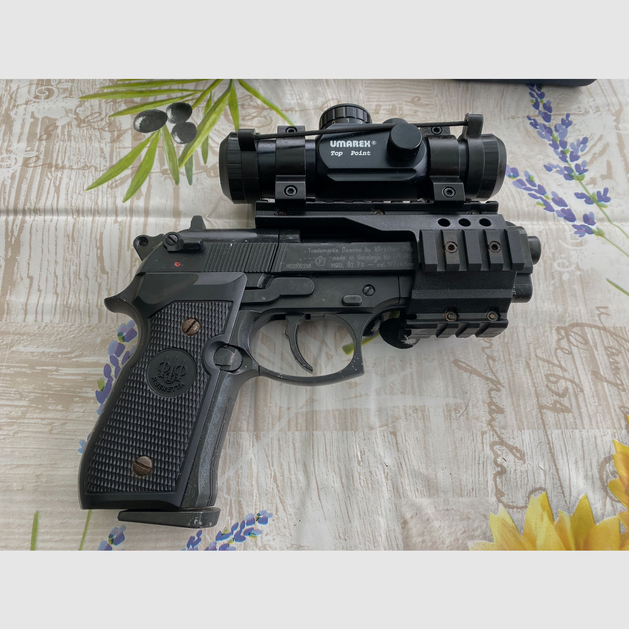 Beretta 92 FS, cal. 4,5mm XX - Treme, bruen. Kst.