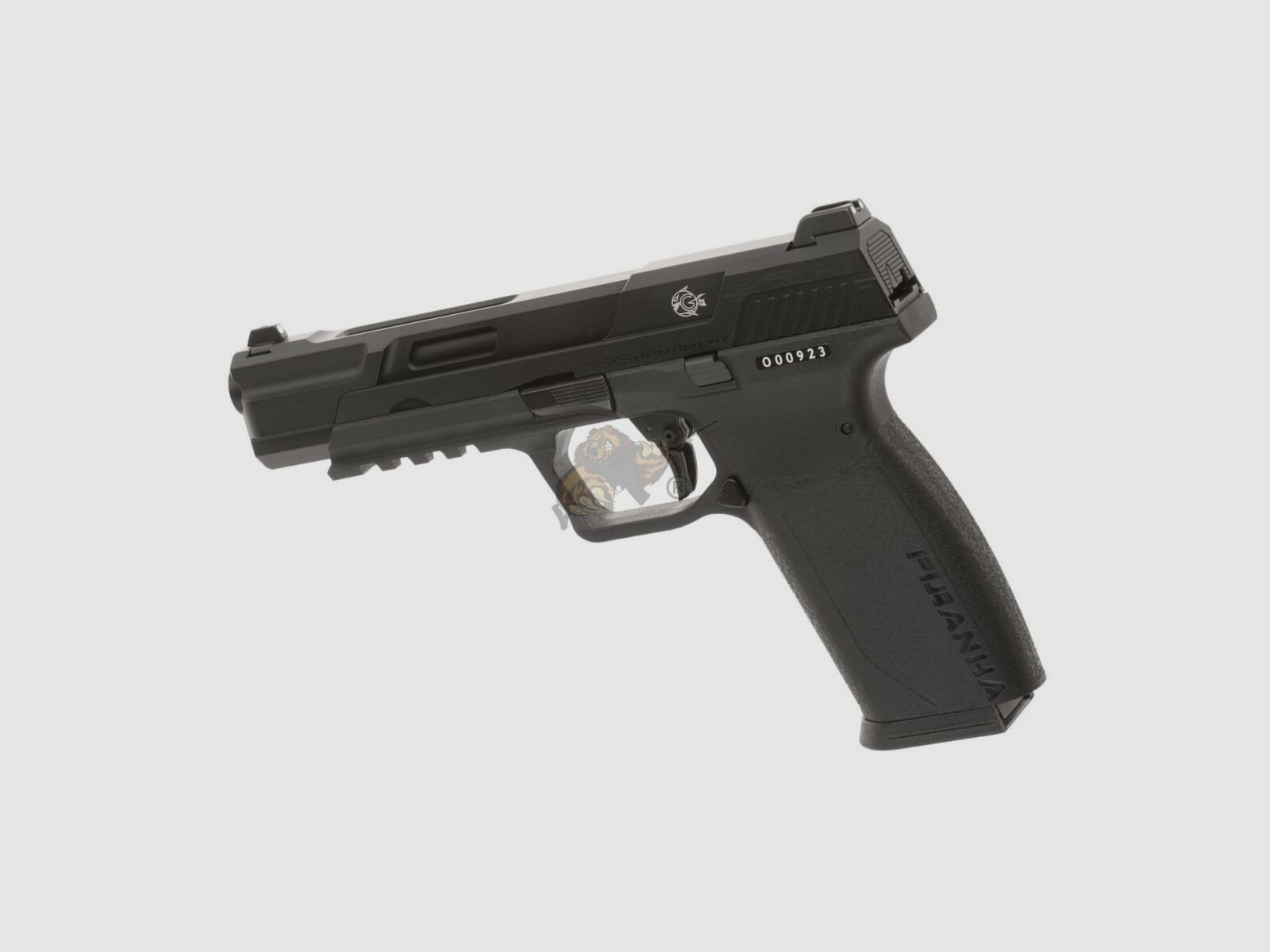 G&G Piranha Mk I GBB Airsoft Pistole in schwarz -F-