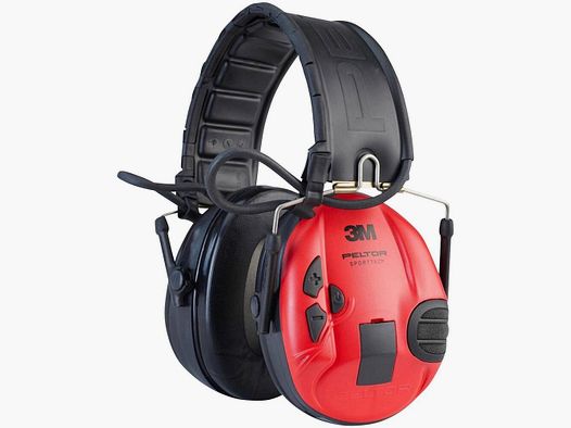 3M Peltor Protección Auditiva Activa SportTac Rojo/Negro