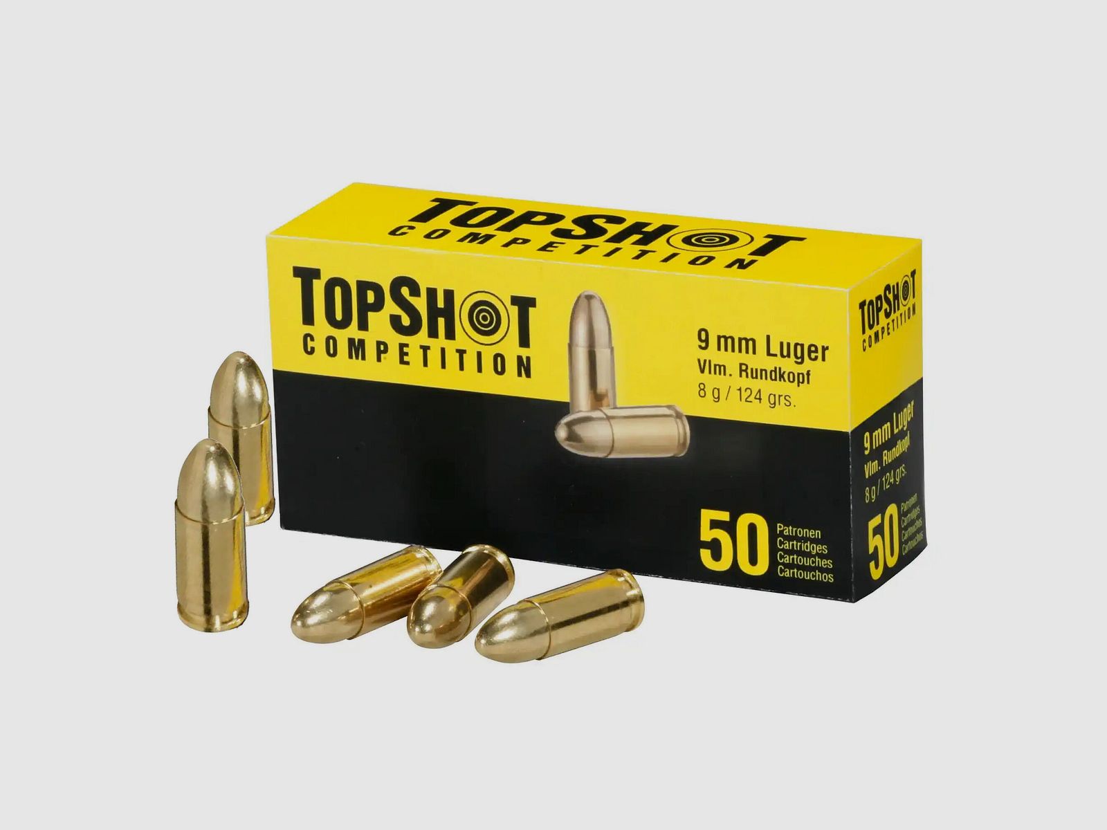 TOPSHOT Competizione Palla Intera 8,0 g/124 grs. 9 mm Luger
