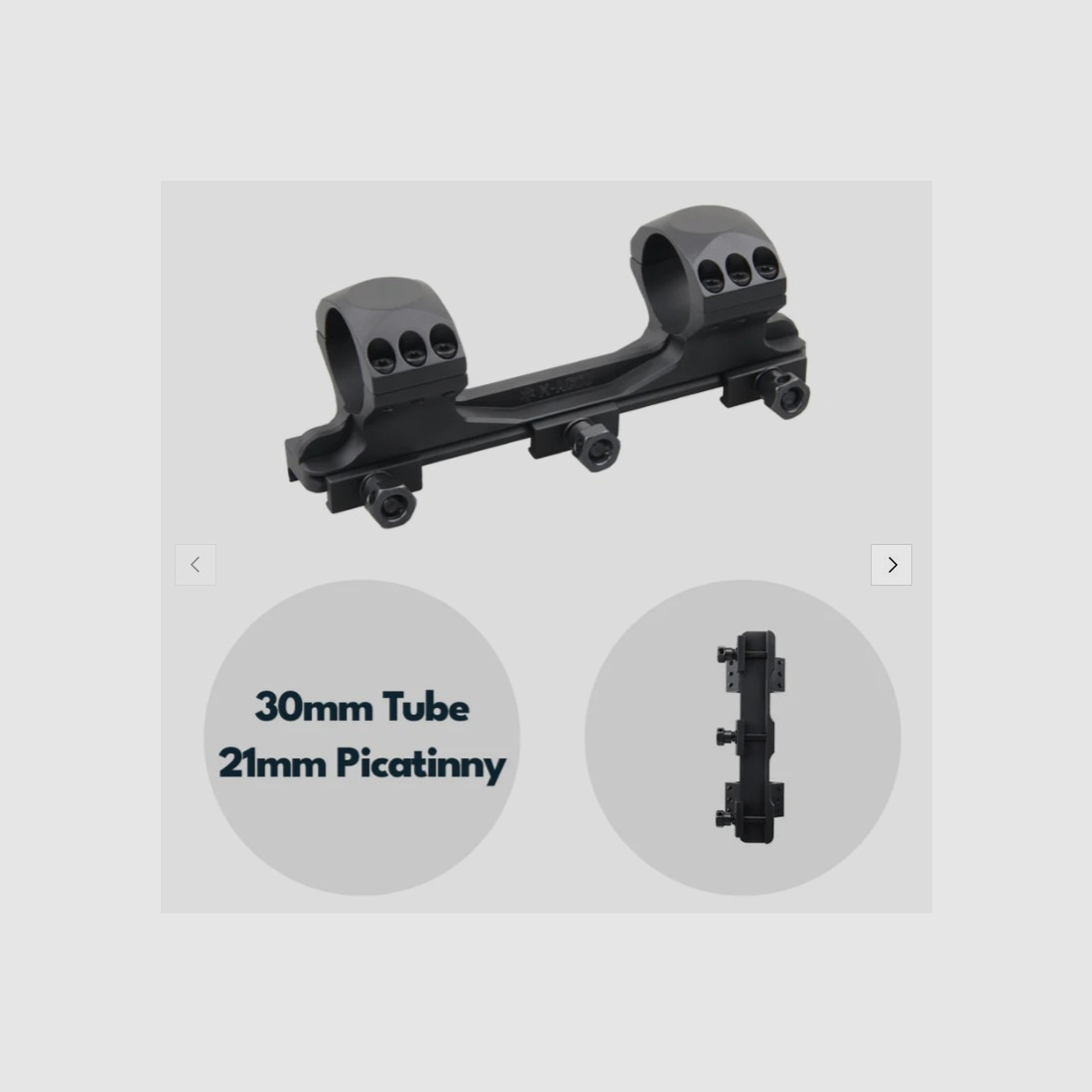 Vector Optics XASR-3010 X-Accu Blockmontage für 30mm Tubus, 21mm Picatinny, h= 32mm