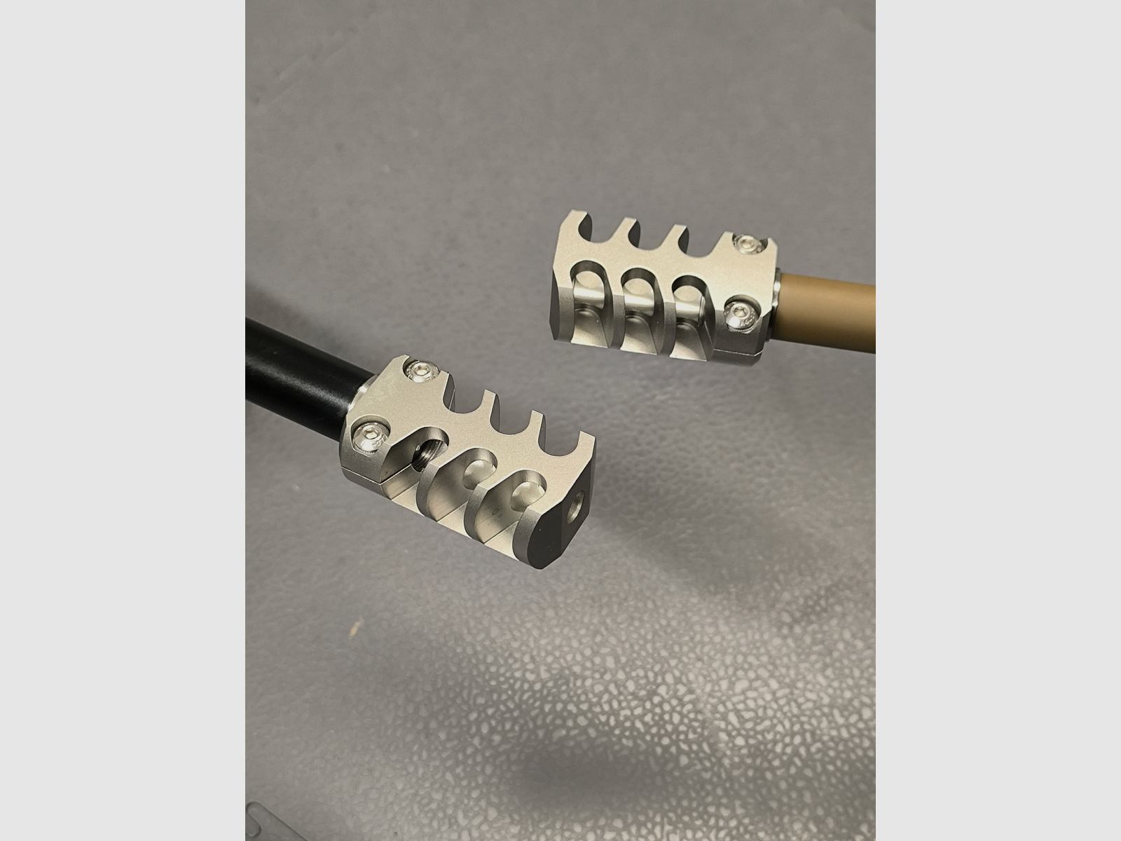 Mündingsrem, compensator M18X1 tot kaliber 8,5 mm geen Ebiarms, Roedale, ASH, Gunwerks.