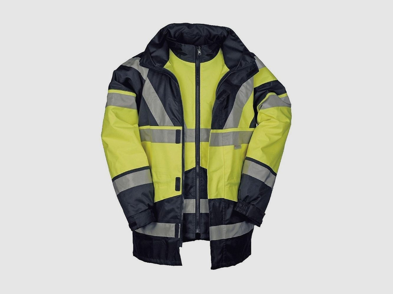 SIOEN 4in1 warning rain parka SKOLLFIELD 209AN2X93 yellow/navy, size: L