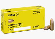 SWISS P 9x19 DS-1 8,0g/124gr
