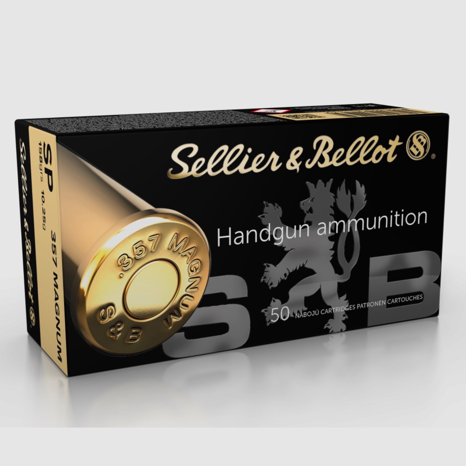 Sellier & Bellot 196283 .357 Mag. punta parcial 10,2 158grs. cartuchos para revólver