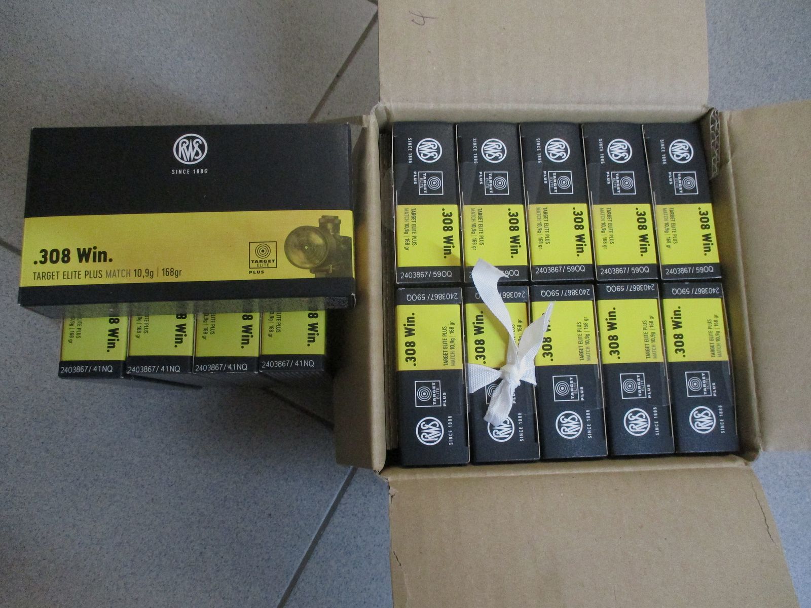  RWS Target Elite Plus .308 Win 10,9g 168grs. 