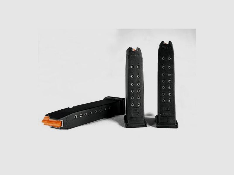 GLOCK Standard Magazines with Follower Signal Orange