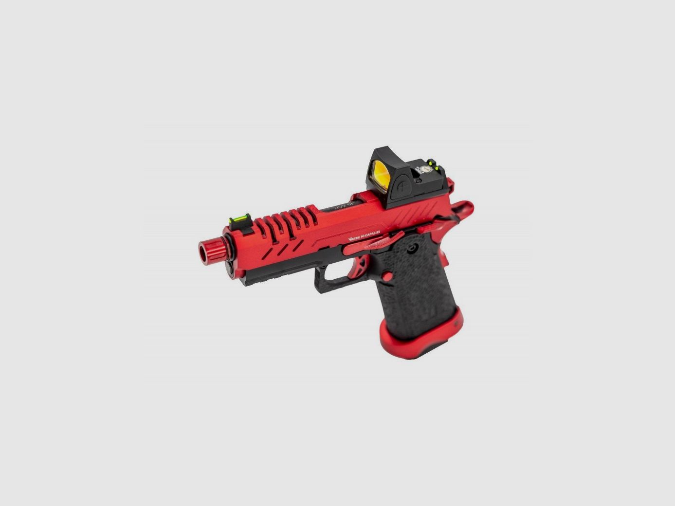 Gas-GBB-Replikat Vorsk Hi-Capa PRO + BDS Schwarz / Rot 1,0J