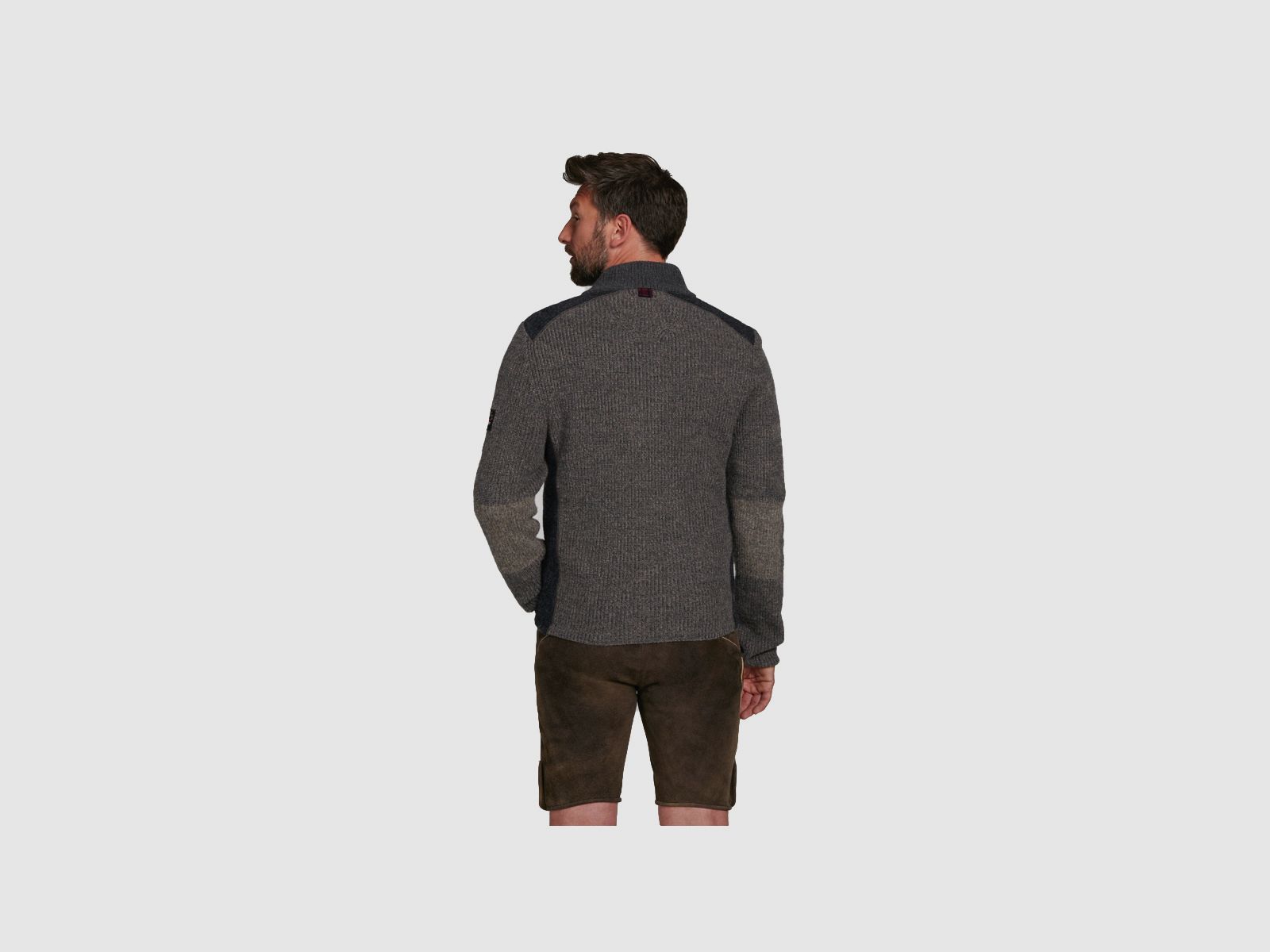 SPIETH & WENSKY Steinberg Srickjacke Herren Anthrazit