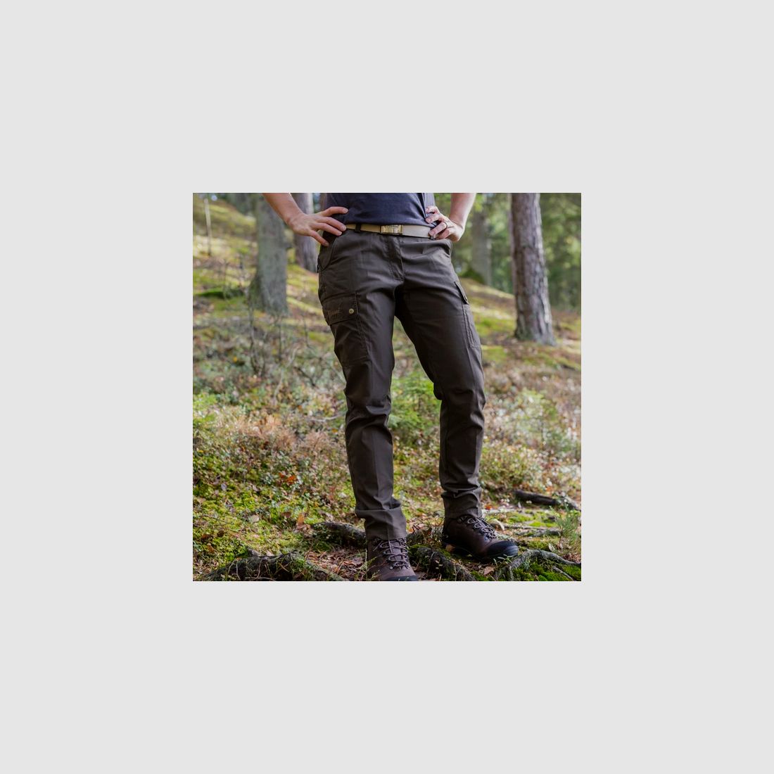 Pinewood Damen Hose Finnveden Tight Dunkel Oliv