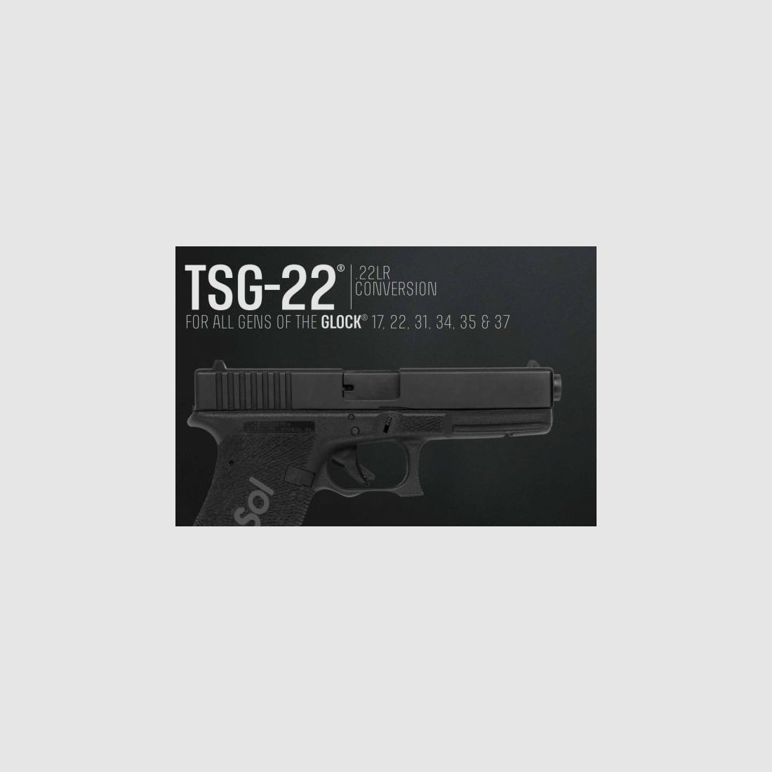 Tactical Solution Pistolen-Wechselsystem f. Glock 17/22 mit Gewinde .22lr      Gen1-Gen4