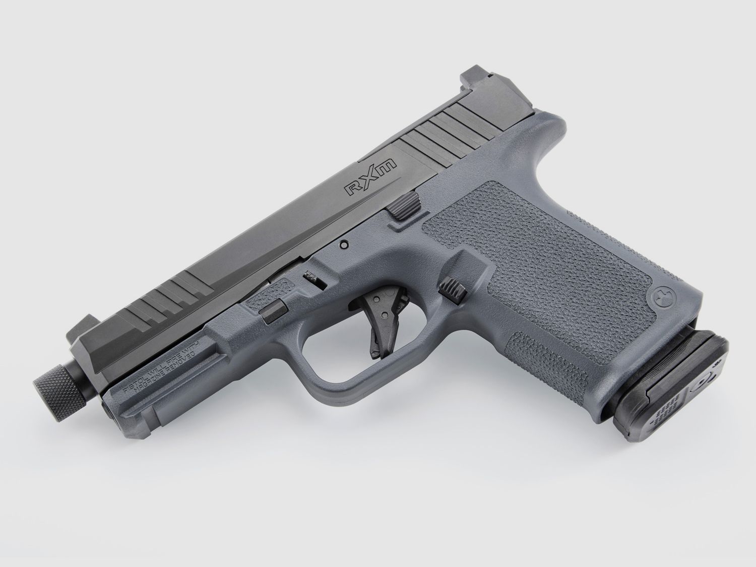Ruger RXM 9mm Luger 4.5" Filettatura 1/2"-28 – 15 Colpi, Stealth Gray, immagine 4 di 4