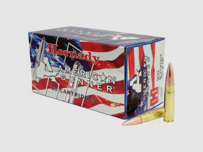 Hornady American Gunner .300 AAC Blackout 125GR HP Match 50 cartouches